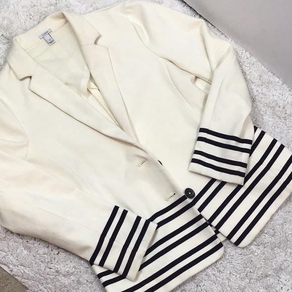 J. Crew nautical cotton stripe blazer S - Picture 10 of 11